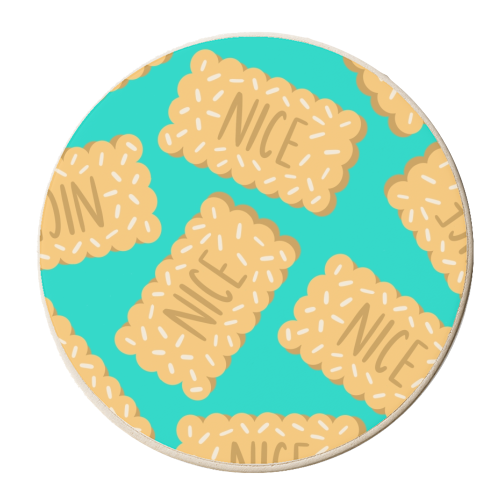 Nice biscuits - personalised beer coaster by Stonefoxes