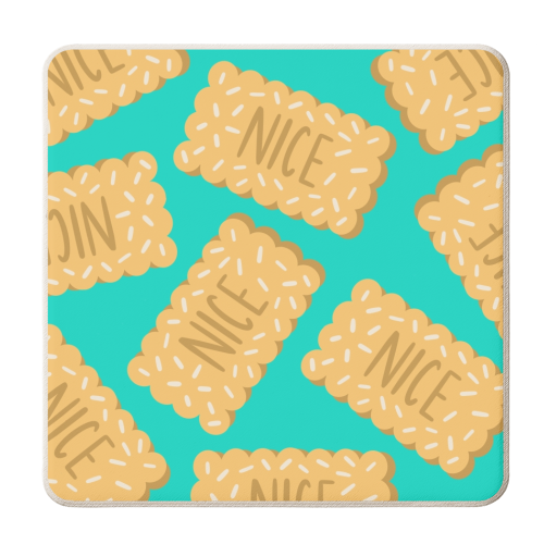 Nice biscuits - personalised beer coaster by Stonefoxes