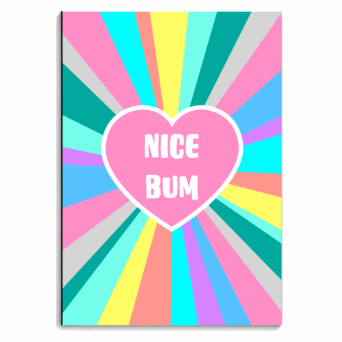 Nice Bum Love - personalised A4, A5, A6 notebook by Adam Regester