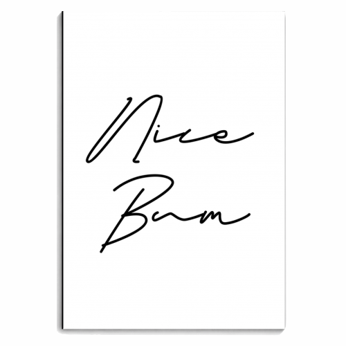 Nice Bum - personalised A4, A5, A6 notebook by Sarah Talbot-Goldman