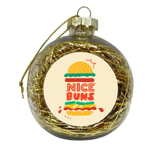 Nice buns - xmas bauble by Matt Joyce