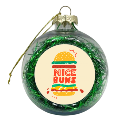 Nice buns - xmas bauble by Matt Joyce
