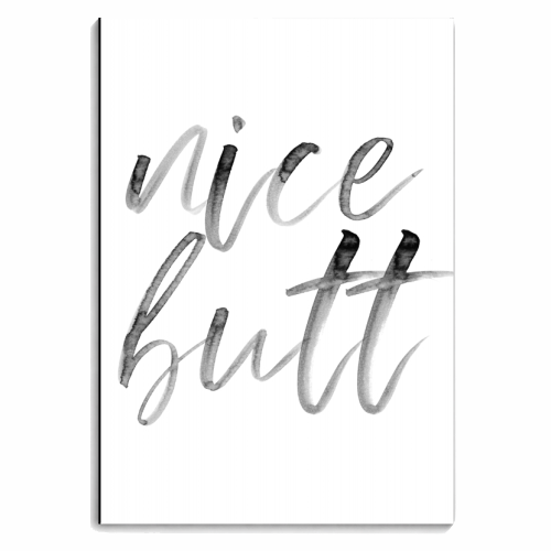 Nice Butt Watercolor Script - personalised A4, A5, A6 notebook by Toni Scott