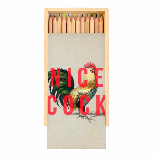 Nice Cock - Coloured Pencils with Box by The 13 Prints