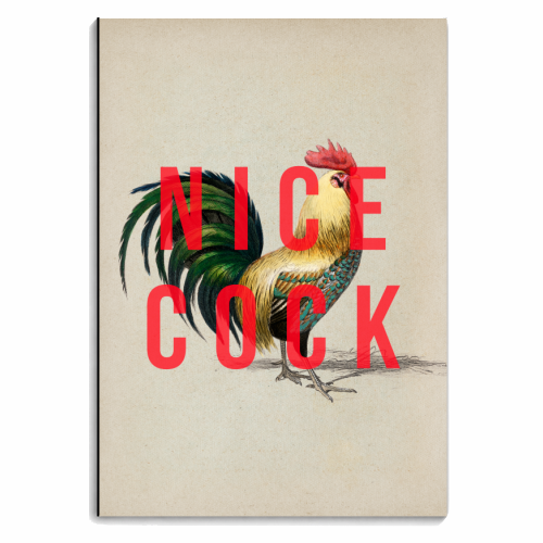 Nice Cock - personalised A4, A5, A6 notebook by The 13 Prints