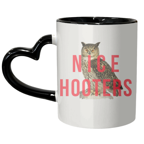 Nice Hooters - unique mug by The 13 Prints