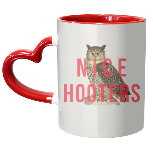 Nice Hooters - unique mug by The 13 Prints