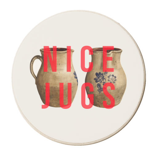 Nice Jugs - personalised beer coaster by The 13 Prints