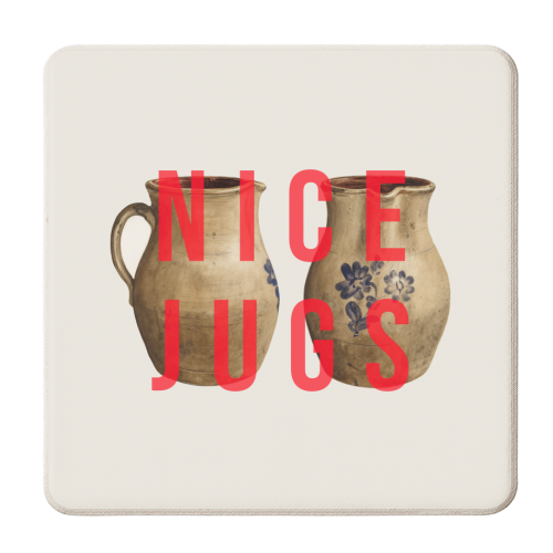 Nice Jugs - personalised beer coaster by The 13 Prints
