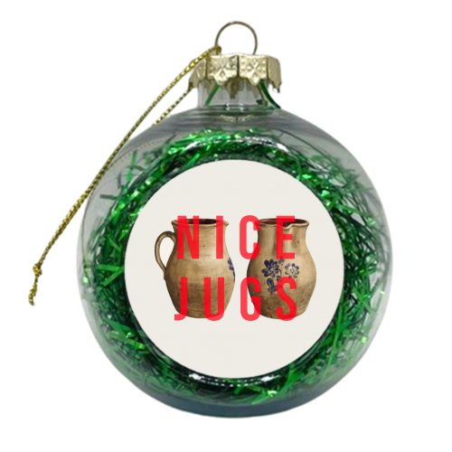 Nice Jugs - xmas bauble by The 13 Prints