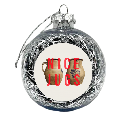 Nice Jugs - xmas bauble by The 13 Prints