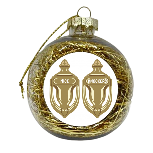 Nice Knockers - xmas bauble by Charlotte Rowlands