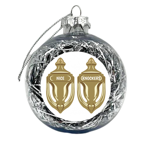 Nice Knockers - xmas bauble by Charlotte Rowlands