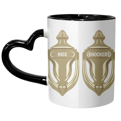Nice Knockers - unique mug by Charlotte Rowlands