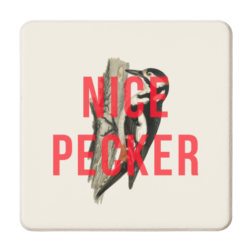 Nice Pecker - personalised beer coaster by The 13 Prints