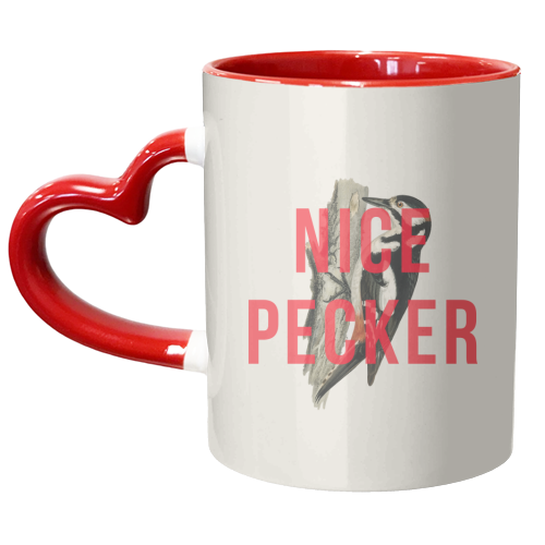 Nice Pecker - unique mug by The 13 Prints
