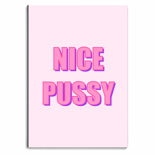 Nice Pussy - personalised A4, A5, A6 notebook by Adam Regester
