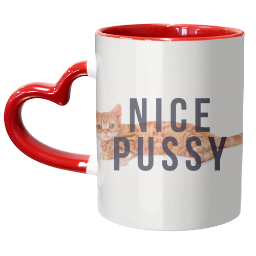 Nice Pussy - unique mug by The 13 Prints