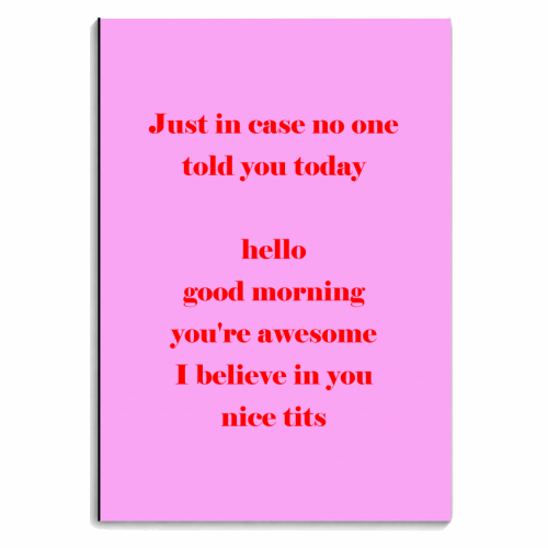 Nice Tits - personalised A4, A5, A6 notebook by The 13 Prints