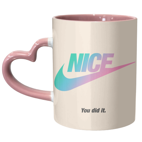 Nice - You Did It - brand Play - unique mug by Lisa Wardle