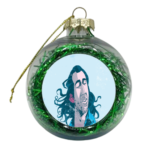 Nicolas Cage: Con Air - xmas bauble by Alexander Jackson