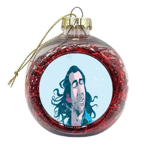 Nicolas Cage: Con Air - xmas bauble by Alexander Jackson