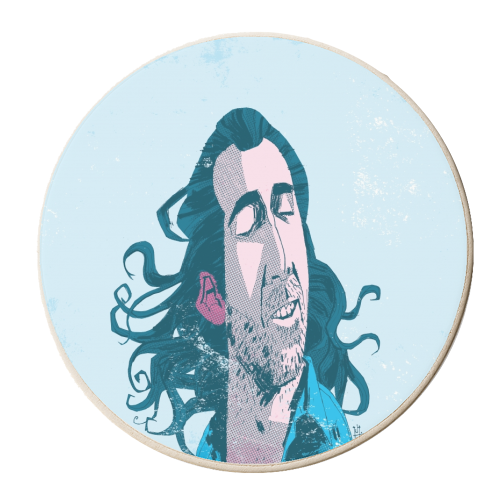Nicolas Cage: Con Air - personalised beer coaster by Alexander Jackson