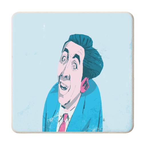 Nicolas Cage: Vampire's Kiss - personalised beer coaster by Alexander Jackson