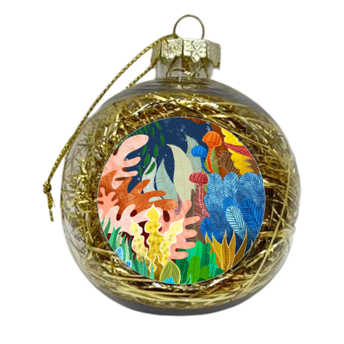 Night Forest - xmas bauble by Uma Prabhakar Gokhale