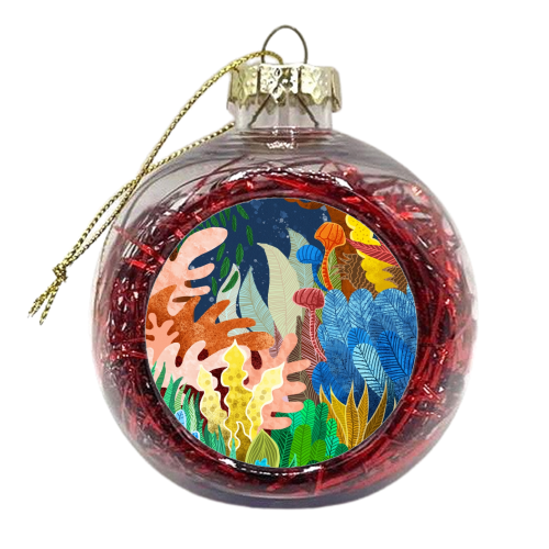 Night Forest - xmas bauble by Uma Prabhakar Gokhale