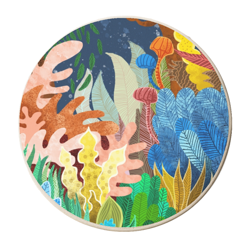 Night Forest - personalised beer coaster by Uma Prabhakar Gokhale