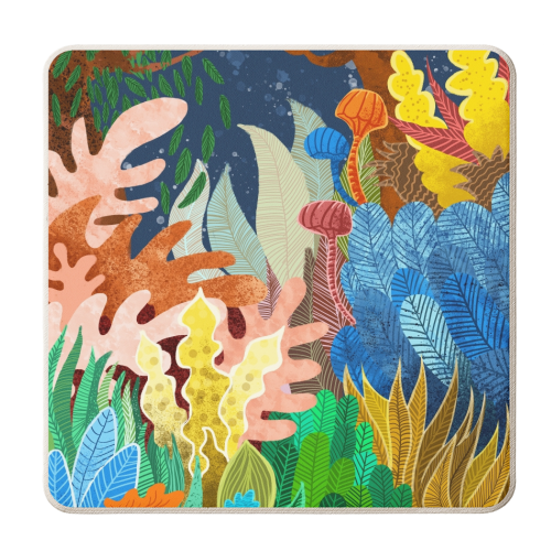 Night Forest - personalised beer coaster by Uma Prabhakar Gokhale