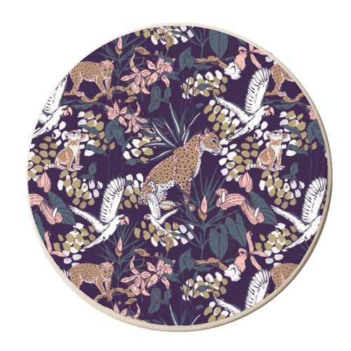 Night in the jungle 2 - personalised beer coaster by MMarta BC