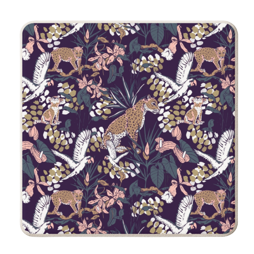 Night in the jungle 2 - personalised beer coaster by MMarta BC