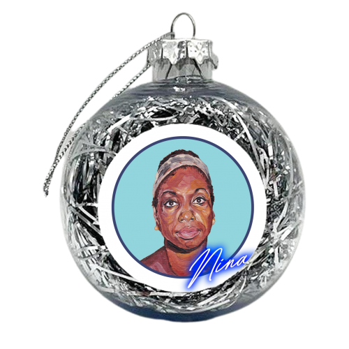 Nina Simmone - xmas bauble by Thom Kofoed