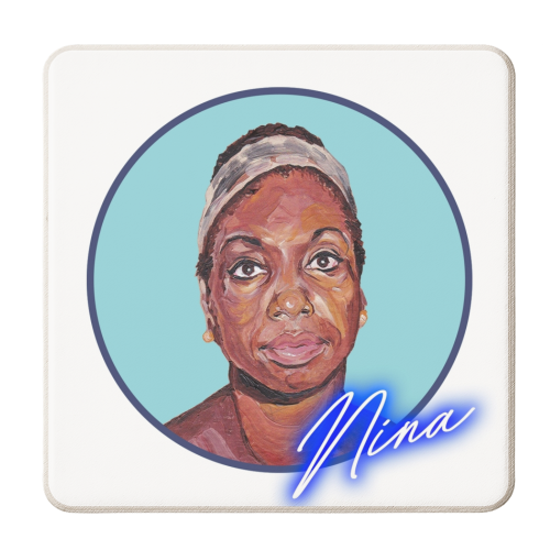 Nina Simmone - personalised beer coaster by Thom Kofoed