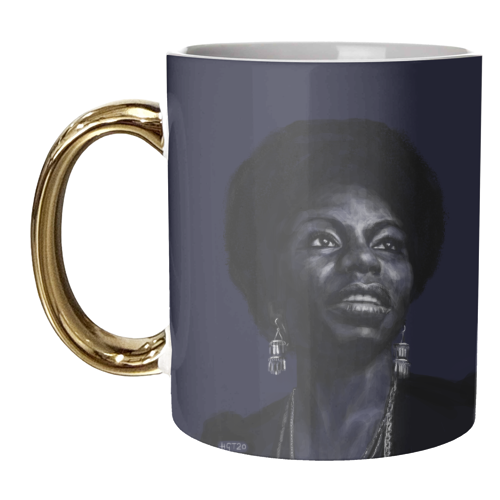 Nina Simone - unique mug by Hannah Gordon-Teller