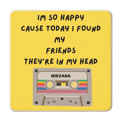 Nirvana - personalised beer coaster by Faith Mercer