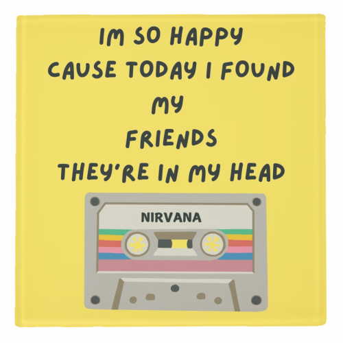 Nirvana - personalised beer coaster by Faith Mercer