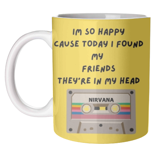 Nirvana - unique mug by Faith Mercer