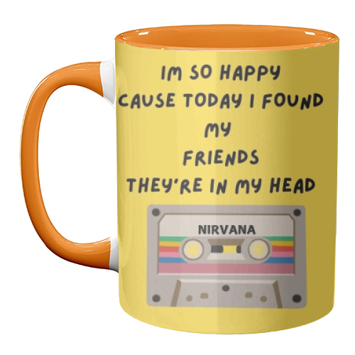 Nirvana - unique mug by Faith Mercer