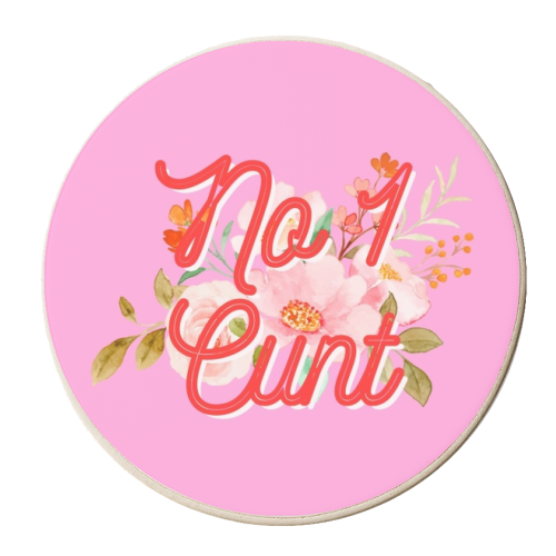 No 1 Cunt - personalised beer coaster by Proper Job Studio