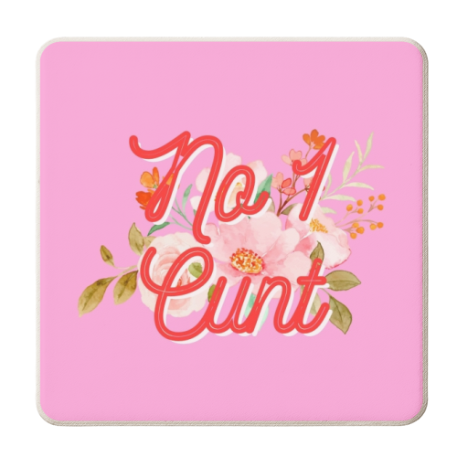 No 1 Cunt - personalised beer coaster by Proper Job Studio