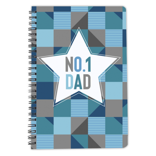 No. 1 Dad - personalised A4, A5, A6 notebook by sarah morley