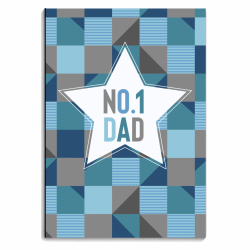 No. 1 Dad - personalised A4, A5, A6 notebook by sarah morley