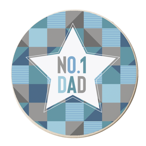 No. 1 Dad - personalised beer coaster by sarah morley
