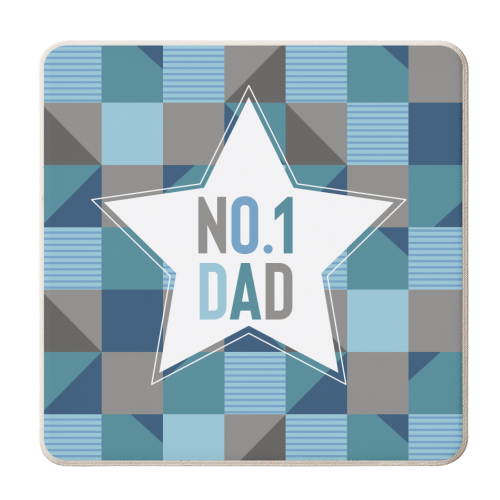 No. 1 Dad - personalised beer coaster by sarah morley