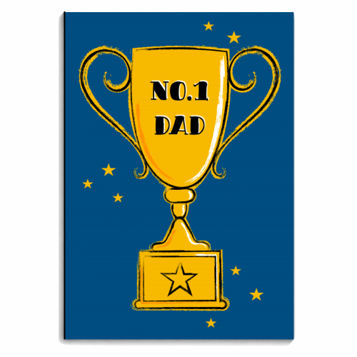 No.1 Dad Trophy - personalised A4, A5, A6 notebook by Adam Regester