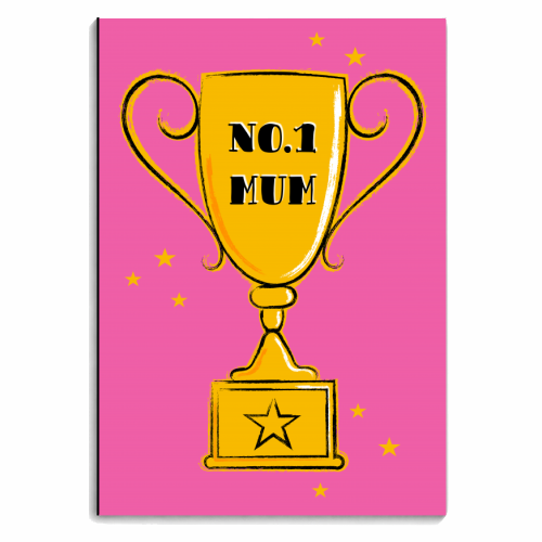 No.1 Mum Trophy - personalised A4, A5, A6 notebook by Adam Regester