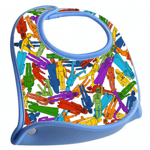 No Dearth of... (AKA Psychedelic Sci-Fi/Space Vintage Toy Action Figure) - feeding bib by Phigment